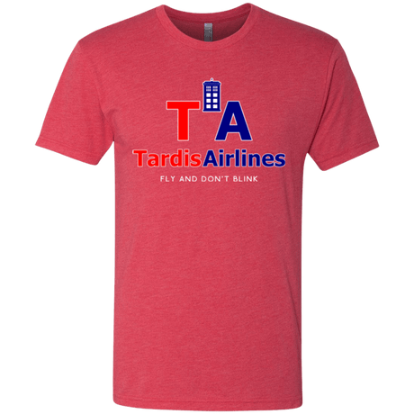 T-Shirts Vintage Red / Small Tardis Airlines Men's Triblend T-Shirt