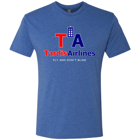 T-Shirts Vintage Royal / Small Tardis Airlines Men's Triblend T-Shirt
