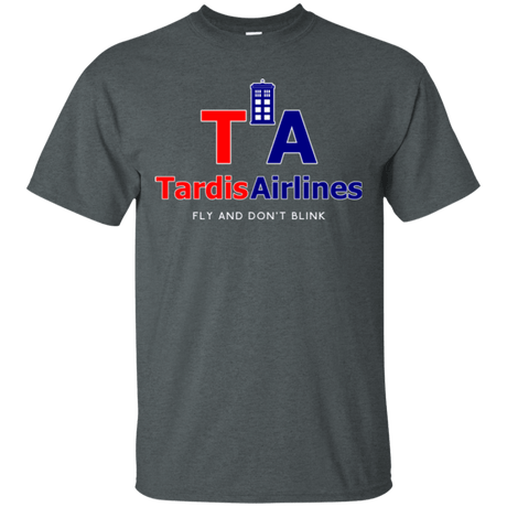 T-Shirts Dark Heather / Small Tardis Airlines T-Shirt