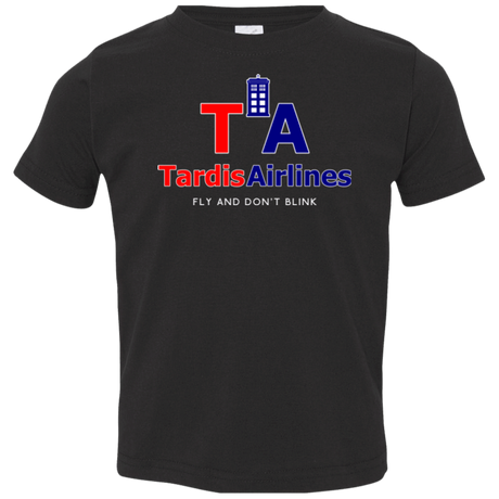 T-Shirts Black / 2T Tardis Airlines Toddler Premium T-Shirt
