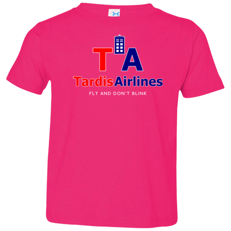 T-Shirts Hot Pink / 2T Tardis Airlines Toddler Premium T-Shirt