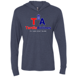 T-Shirts Vintage Navy / X-Small Tardis Airlines Triblend Long Sleeve Hoodie Tee
