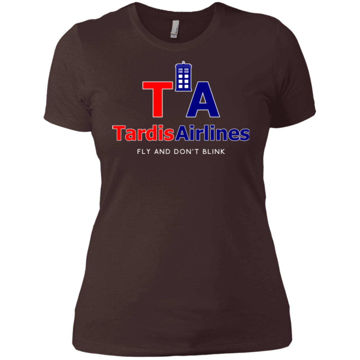 T-Shirts Dark Chocolate / X-Small Tardis Airlines Women's Premium T-Shirt