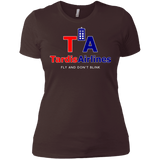 T-Shirts Dark Chocolate / X-Small Tardis Airlines Women's Premium T-Shirt