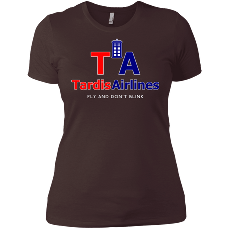 T-Shirts Dark Chocolate / X-Small Tardis Airlines Women's Premium T-Shirt