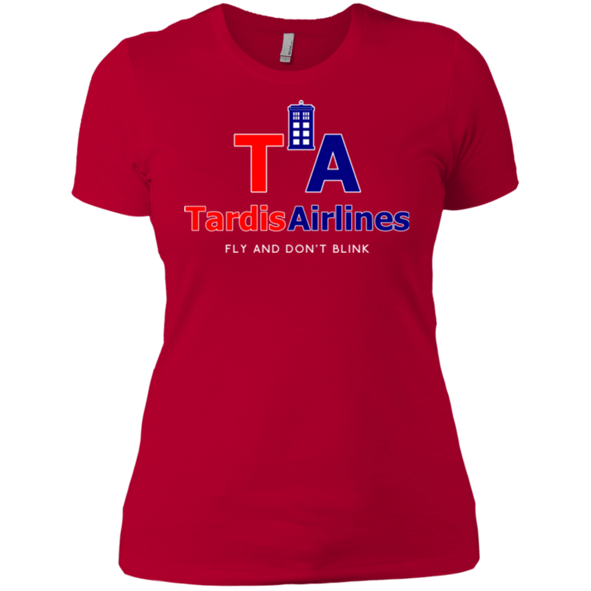 T-Shirts Red / X-Small Tardis Airlines Women's Premium T-Shirt