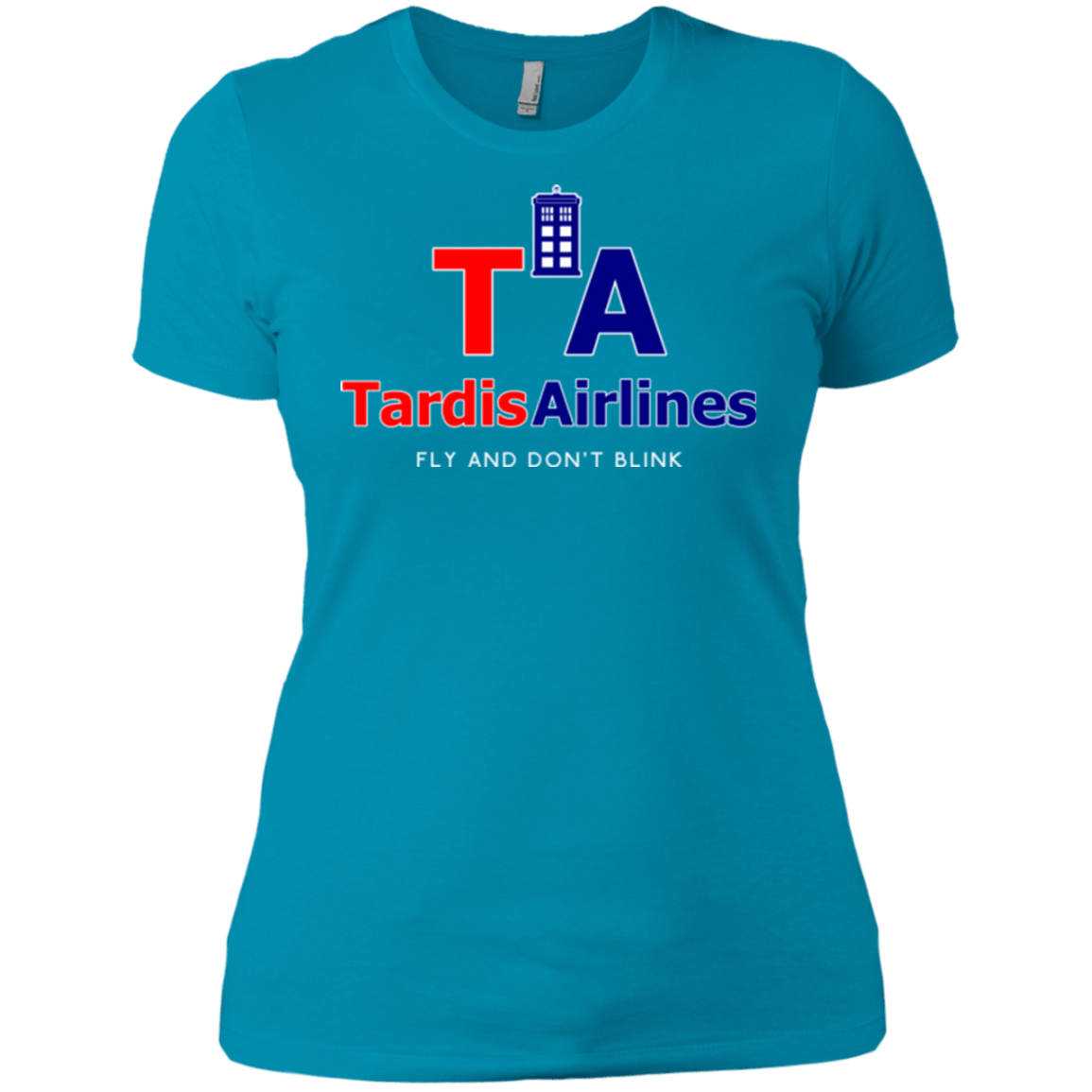 T-Shirts Turquoise / X-Small Tardis Airlines Women's Premium T-Shirt
