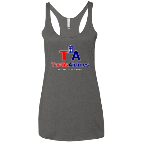 T-Shirts Premium Heather / X-Small Tardis Airlines Women's Triblend Racerback Tank