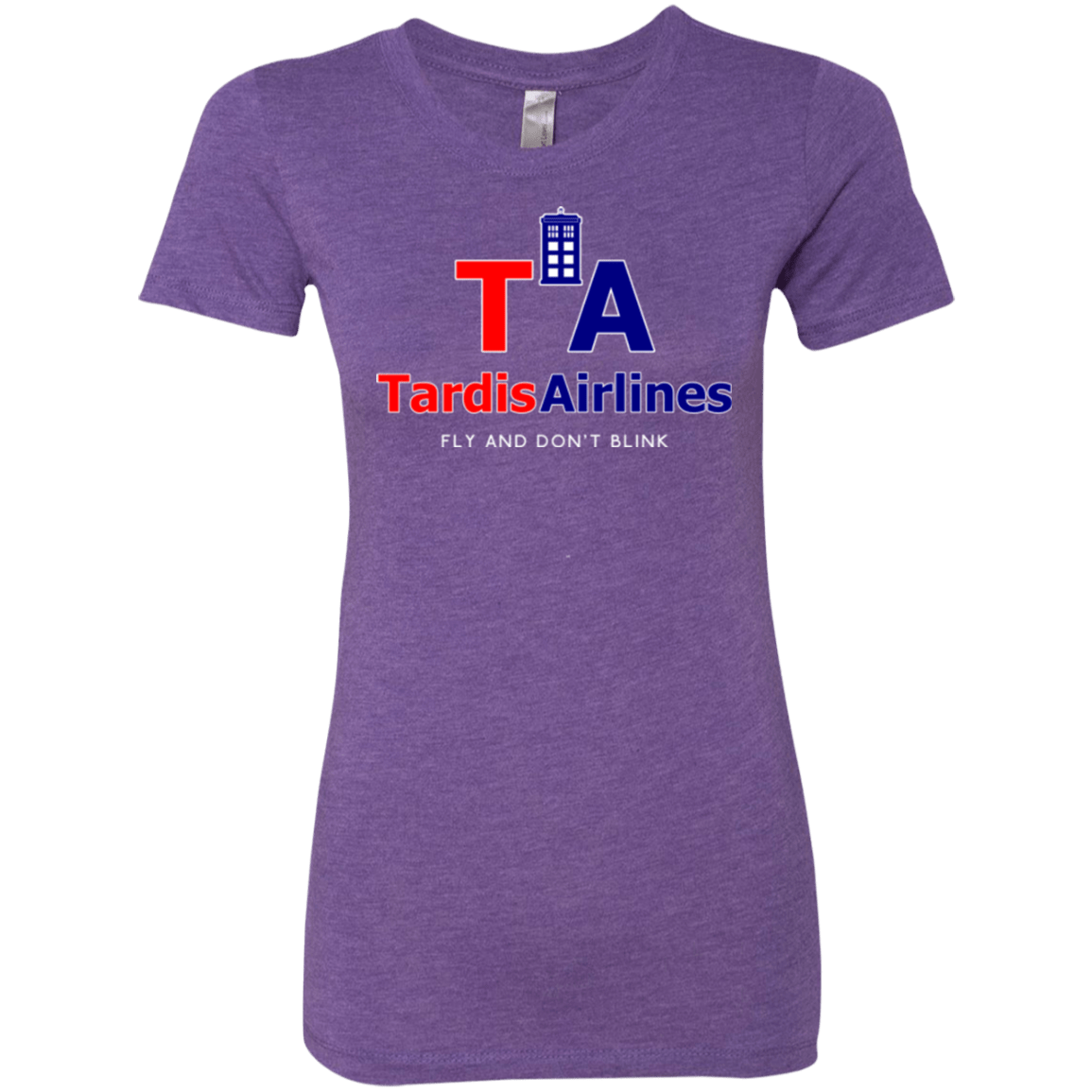 T-Shirts Purple Rush / Small Tardis Airlines Women's Triblend T-Shirt