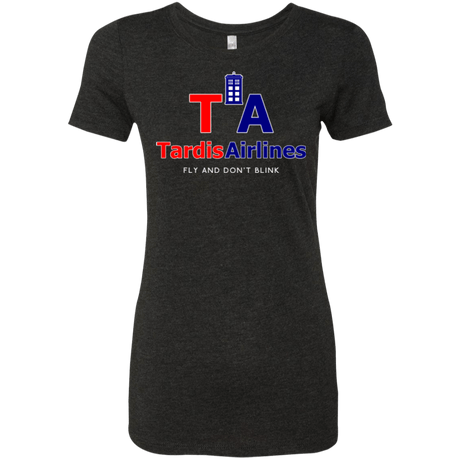 T-Shirts Vintage Black / Small Tardis Airlines Women's Triblend T-Shirt