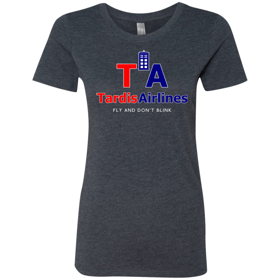 T-Shirts Vintage Navy / Small Tardis Airlines Women's Triblend T-Shirt
