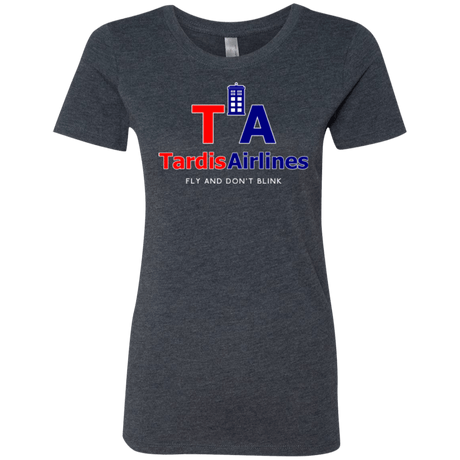 T-Shirts Vintage Navy / Small Tardis Airlines Women's Triblend T-Shirt