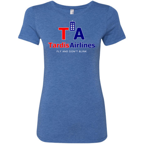 T-Shirts Vintage Royal / Small Tardis Airlines Women's Triblend T-Shirt