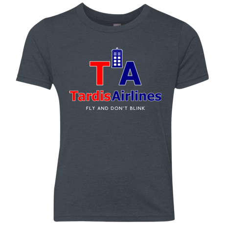 T-Shirts Vintage Navy / YXS Tardis Airlines Youth Triblend T-Shirt