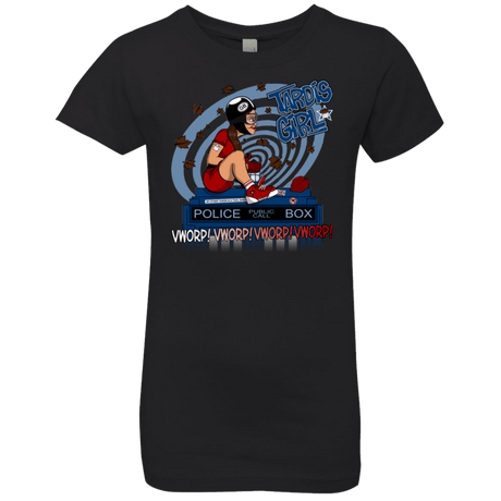 T-Shirts Black / YXS Tardis Girl Girls Premium T-Shirt