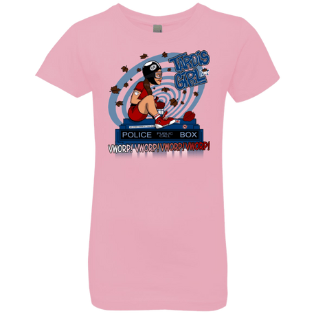 T-Shirts Light Pink / YXS Tardis Girl Girls Premium T-Shirt