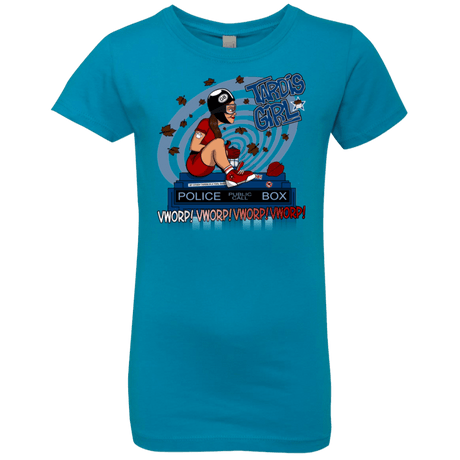 T-Shirts Turquoise / YXS Tardis Girl Girls Premium T-Shirt