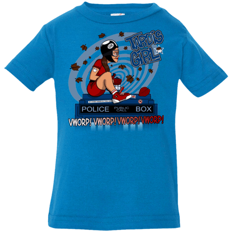 T-Shirts Cobalt / 6 Months Tardis Girl Infant PremiumT-Shirt