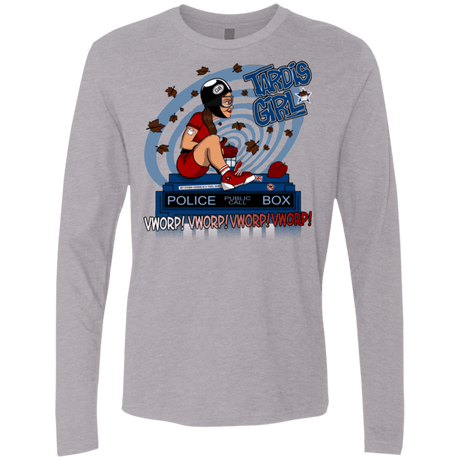 T-Shirts Heather Grey / Small Tardis Girl Men's Premium Long Sleeve