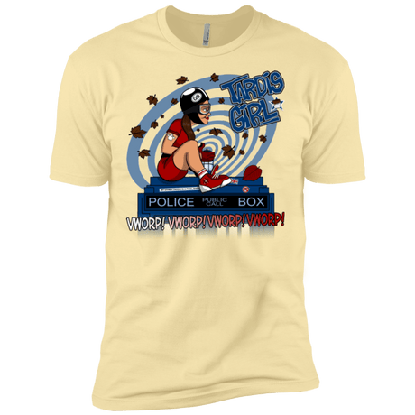T-Shirts Banana Cream / X-Small Tardis Girl Men's Premium T-Shirt