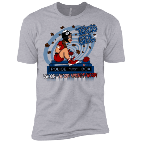 T-Shirts Heather Grey / X-Small Tardis Girl Men's Premium T-Shirt