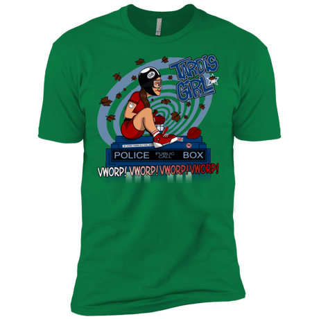 T-Shirts Kelly Green / X-Small Tardis Girl Men's Premium T-Shirt