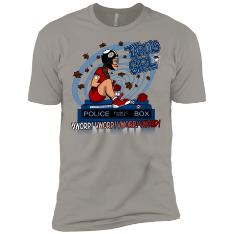 T-Shirts Light Grey / X-Small Tardis Girl Men's Premium T-Shirt