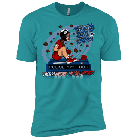 T-Shirts Tahiti Blue / X-Small Tardis Girl Men's Premium T-Shirt