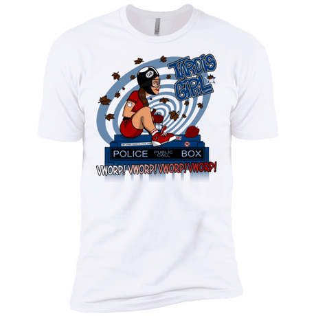 T-Shirts White / X-Small Tardis Girl Men's Premium T-Shirt