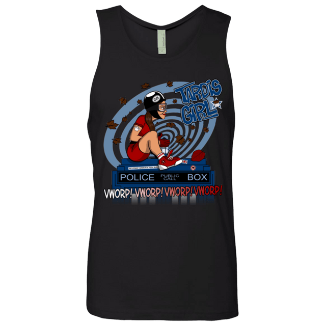 T-Shirts Black / Small Tardis Girl Men's Premium Tank Top