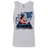 T-Shirts Heather Grey / Small Tardis Girl Men's Premium Tank Top