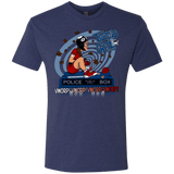 T-Shirts Vintage Navy / Small Tardis Girl Men's Triblend T-Shirt
