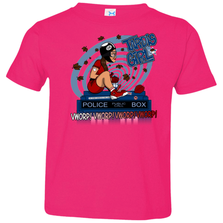 T-Shirts Hot Pink / 2T Tardis Girl Toddler Premium T-Shirt
