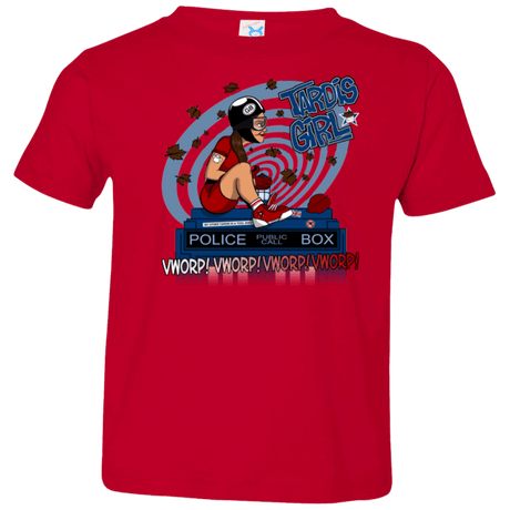 T-Shirts Red / 2T Tardis Girl Toddler Premium T-Shirt