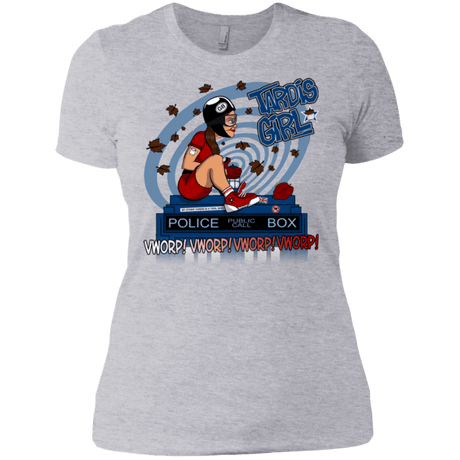 T-Shirts Heather Grey / X-Small Tardis Girl Women's Premium T-Shirt