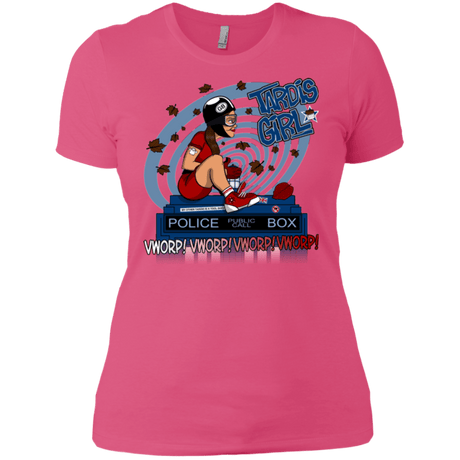 T-Shirts Hot Pink / X-Small Tardis Girl Women's Premium T-Shirt