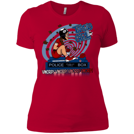 T-Shirts Red / X-Small Tardis Girl Women's Premium T-Shirt