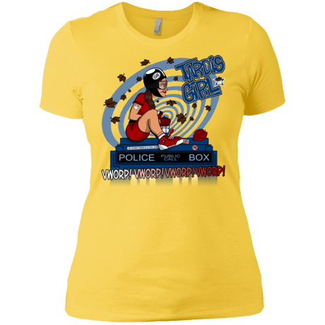 T-Shirts Vibrant Yellow / X-Small Tardis Girl Women's Premium T-Shirt