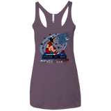 T-Shirts Vintage Purple / X-Small Tardis Girl Women's Triblend Racerback Tank
