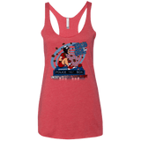 T-Shirts Vintage Red / X-Small Tardis Girl Women's Triblend Racerback Tank