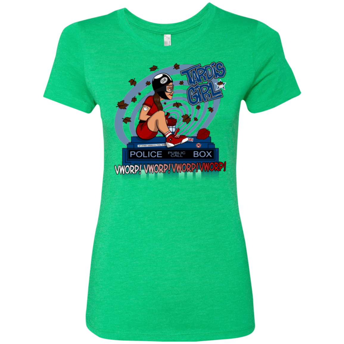 T-Shirts Envy / Small Tardis Girl Women's Triblend T-Shirt