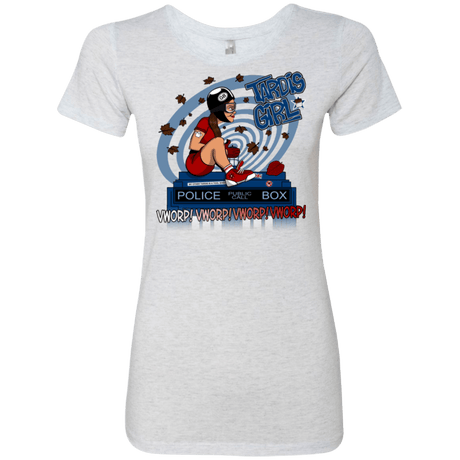 T-Shirts Heather White / Small Tardis Girl Women's Triblend T-Shirt