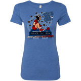 T-Shirts Vintage Royal / Small Tardis Girl Women's Triblend T-Shirt