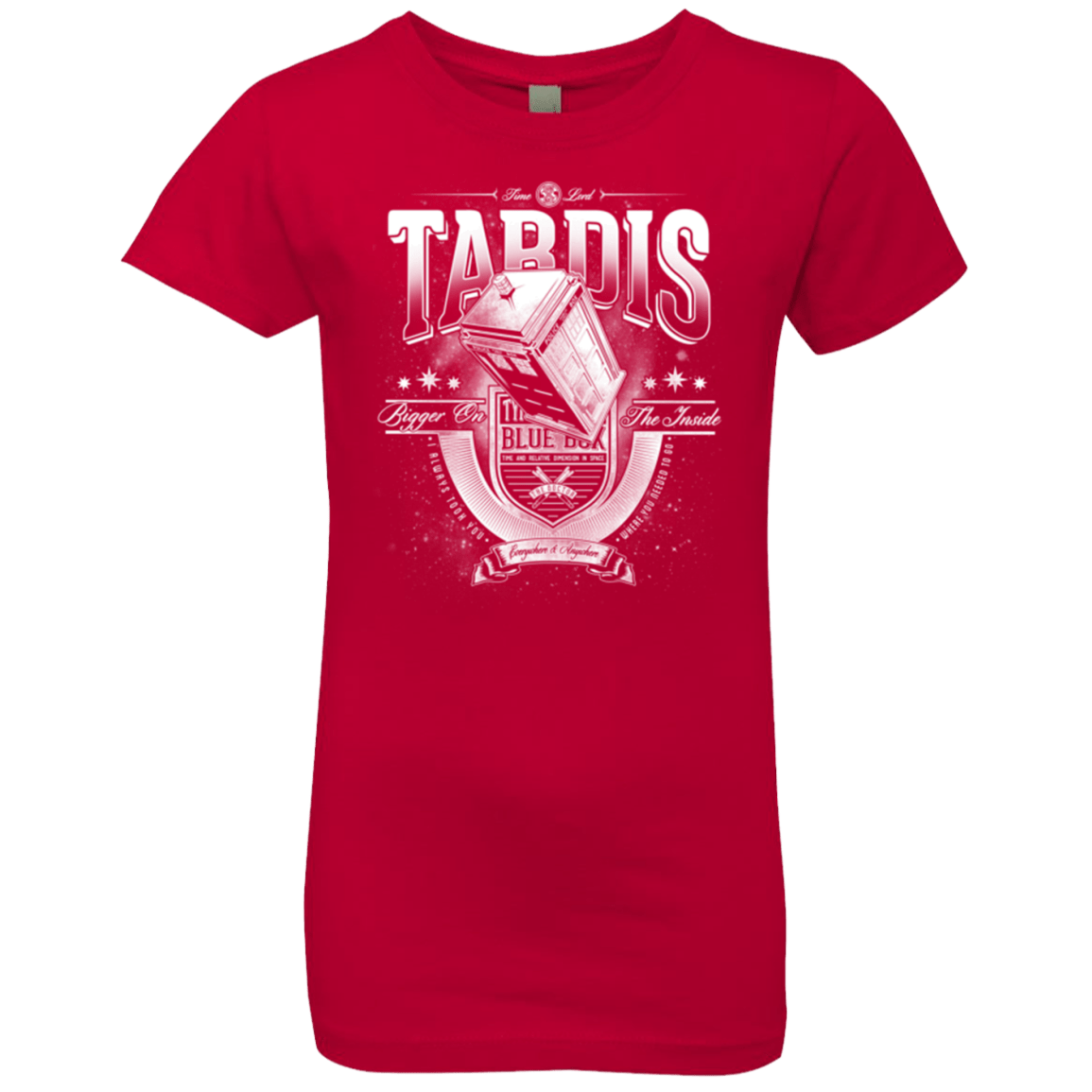 T-Shirts Red / YXS Tardis Girls Premium T-Shirt