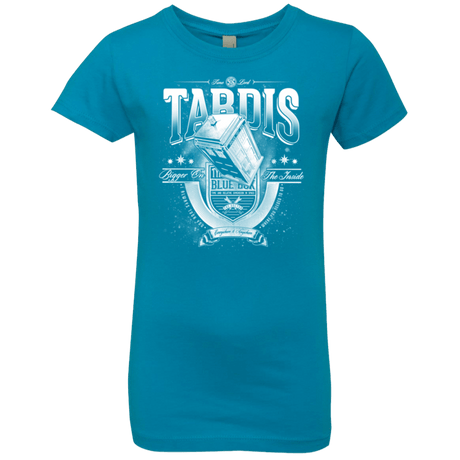 T-Shirts Turquoise / YXS Tardis Girls Premium T-Shirt