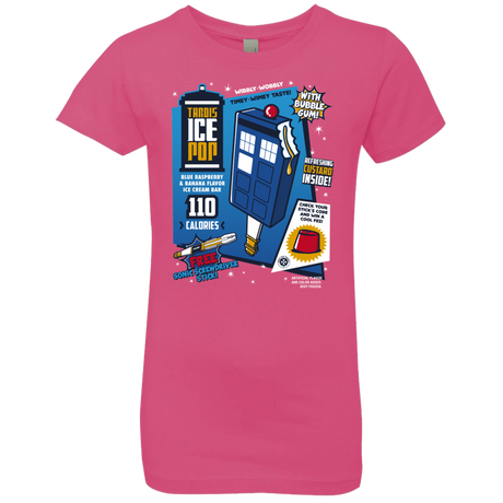 T-Shirts Hot Pink / YXS Tardis Ice Pop Girls Premium T-Shirt