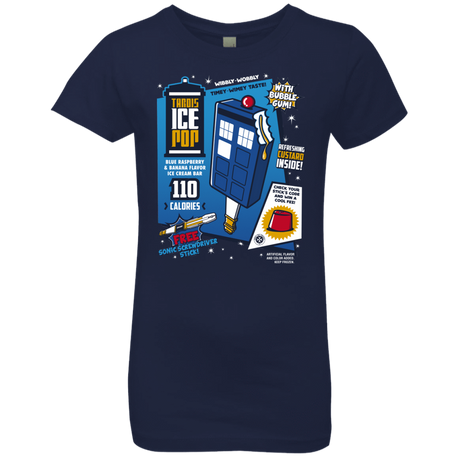 T-Shirts Midnight Navy / YXS Tardis Ice Pop Girls Premium T-Shirt