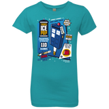 T-Shirts Tahiti Blue / YXS Tardis Ice Pop Girls Premium T-Shirt