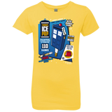 T-Shirts Vibrant Yellow / YXS Tardis Ice Pop Girls Premium T-Shirt