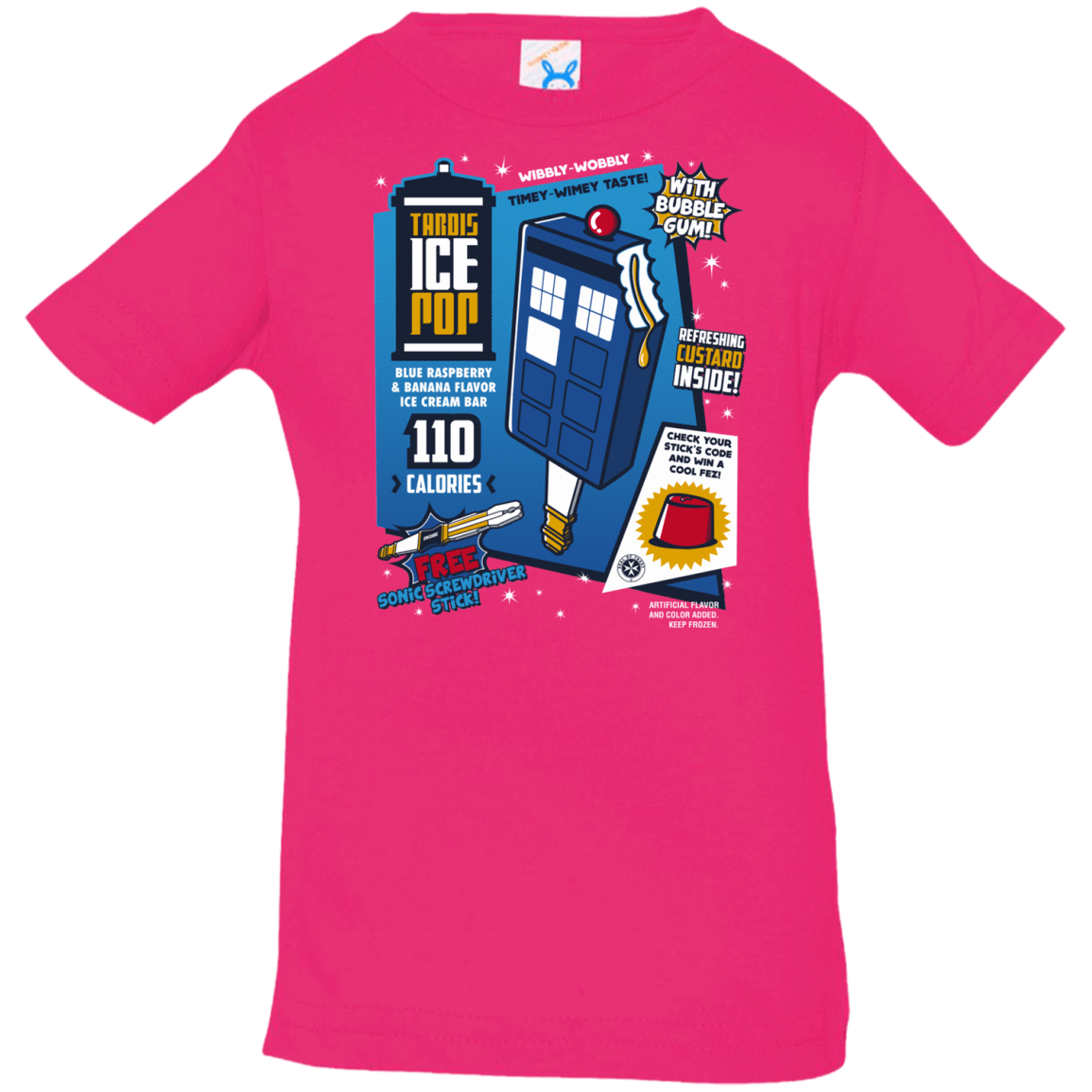 T-Shirts Hot Pink / 6 Months Tardis Ice Pop Infant Premium T-Shirt